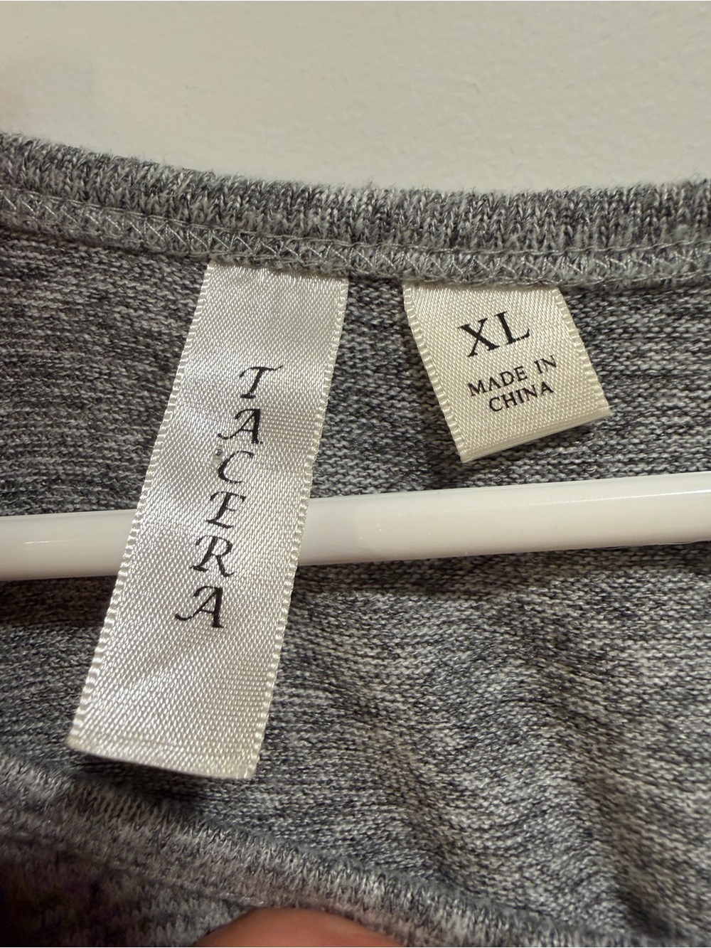 Tacera Gray Pullover Sweatshirt Sequin Pineapple - Picture 5 of 7